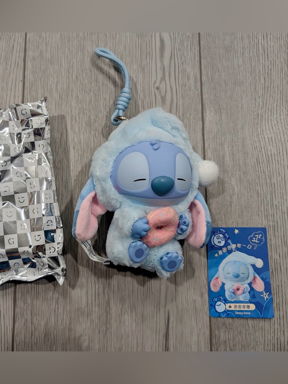 Miniso Sleepy Doughnut Disney Stitch Eat Something Before Sleep Figurine-No Box